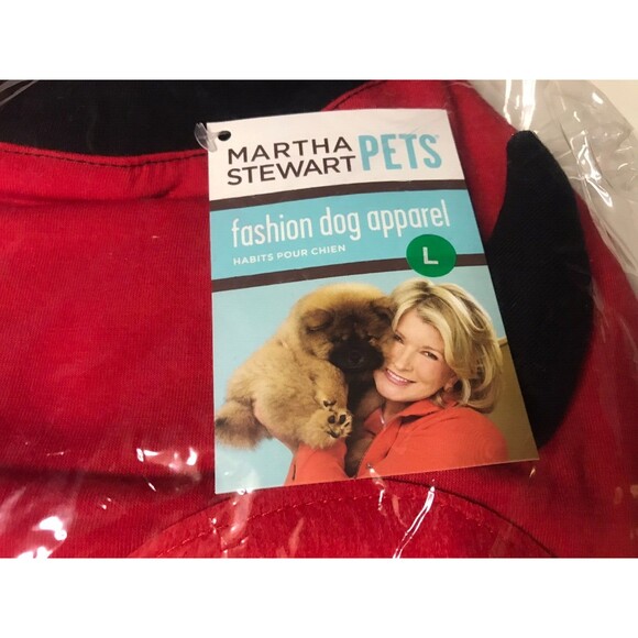 New Red Devil Dog Costume Martha Stewart Pets Halloween Outfit Extra Small Tee - Picture 3 of 6